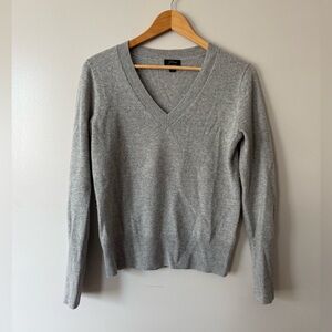 J. Crew Light Gray Cashmere Knit